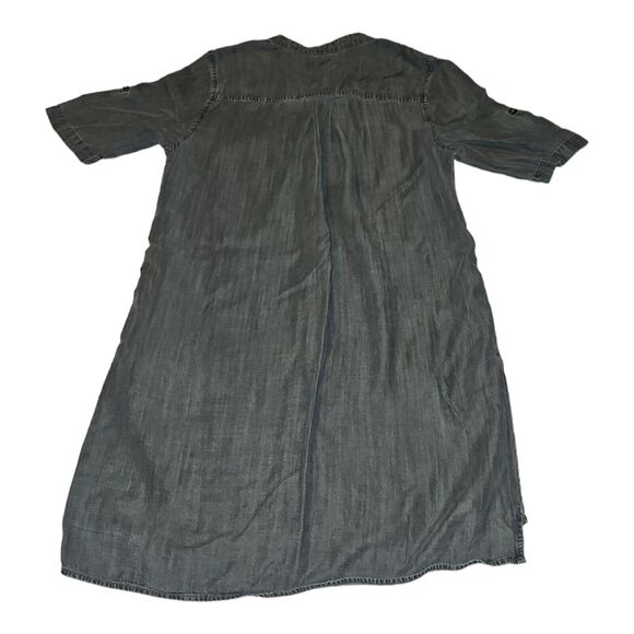 Philosophy Shirt Dress Women's Large Short Roll Tab Sleeves 100% Lyocell - Picture 5 of 5